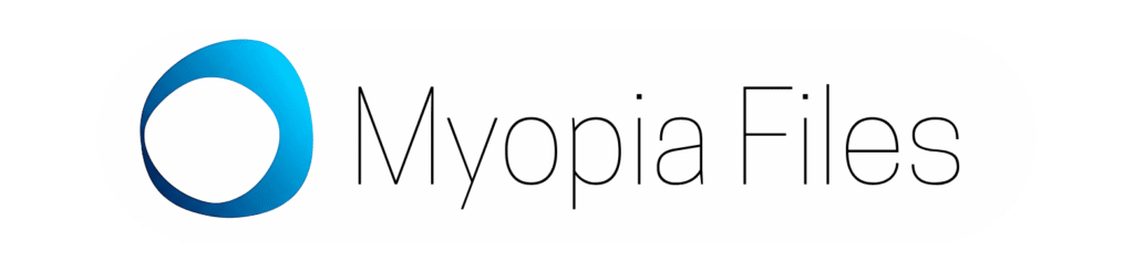 Myopia Files logo in high resolution on About us page